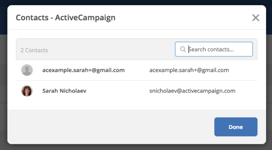 Contacts | ActiveCampaign