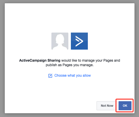ActiveCampaign koppelen aan Facebook