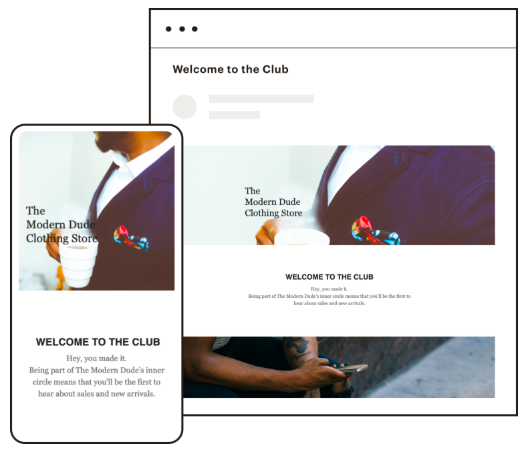 Mailchimp templates | Nieuwe klanten verwelkomen