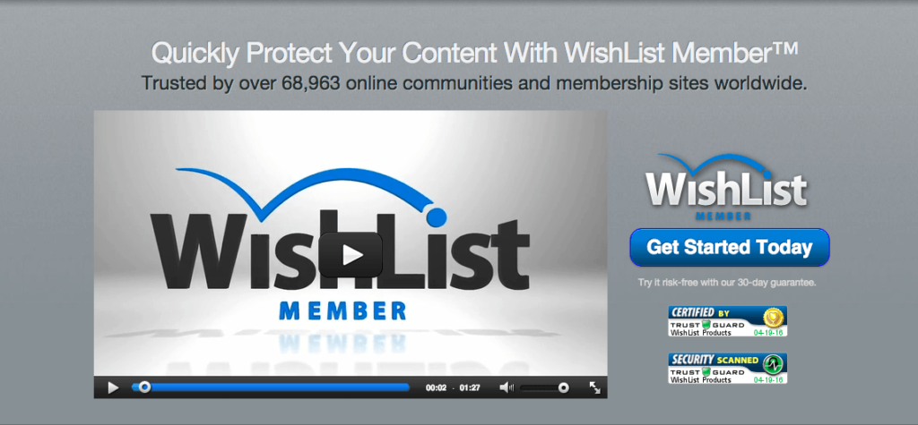 Membership software Wishlist voor WordPress